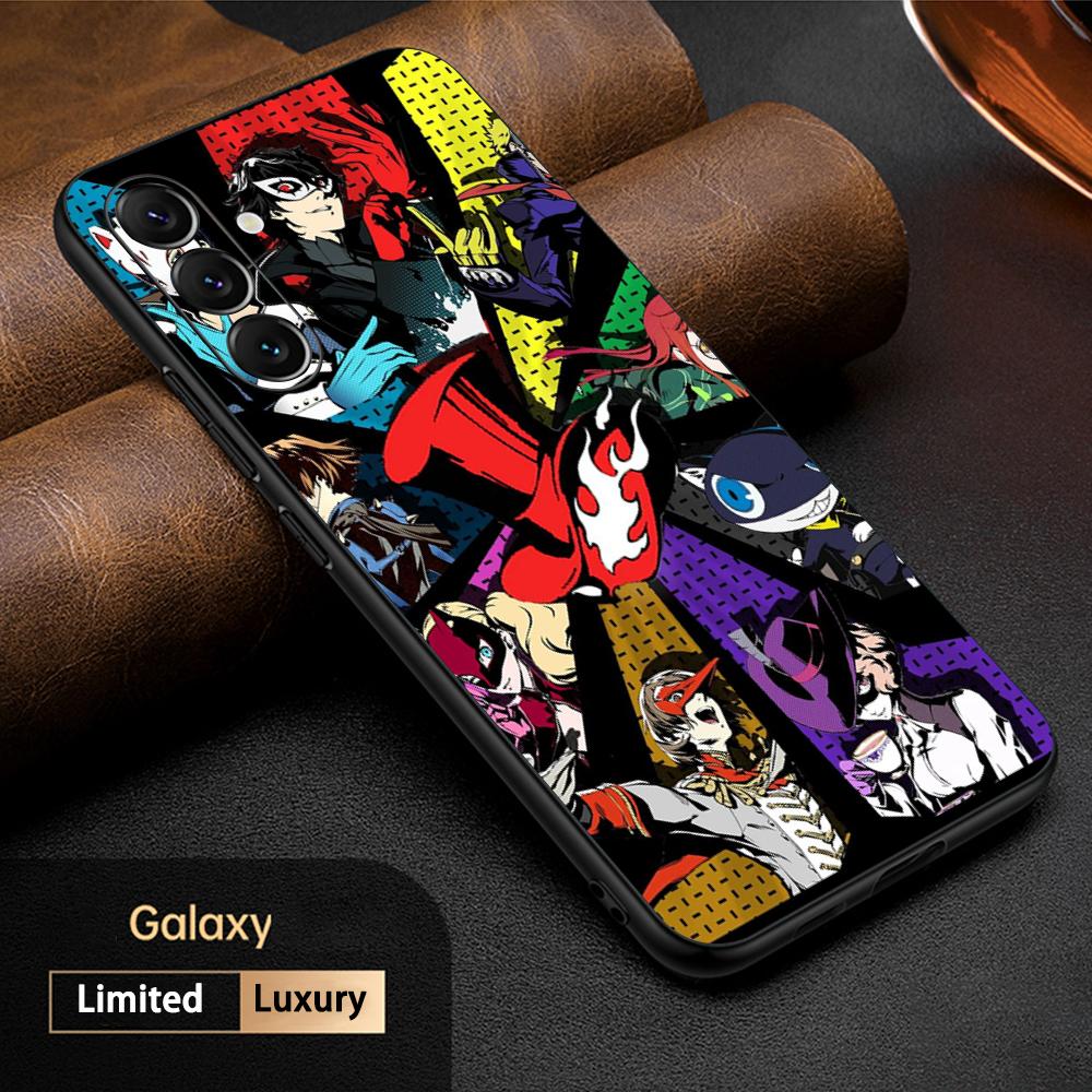 

P5 hot game pattern design ins Phone Case For Samsung Galaxy S26 S25 S24 S23 S22 S21 Plus Ultra Note20 Soft Black Galaxy S22+ 5G