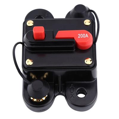 Hilitand DC Circuit Breaker Reset Switch Reset Fuse 80-300A Breaker Fuse Circuit Breaker for Car Motorcycle (200A)