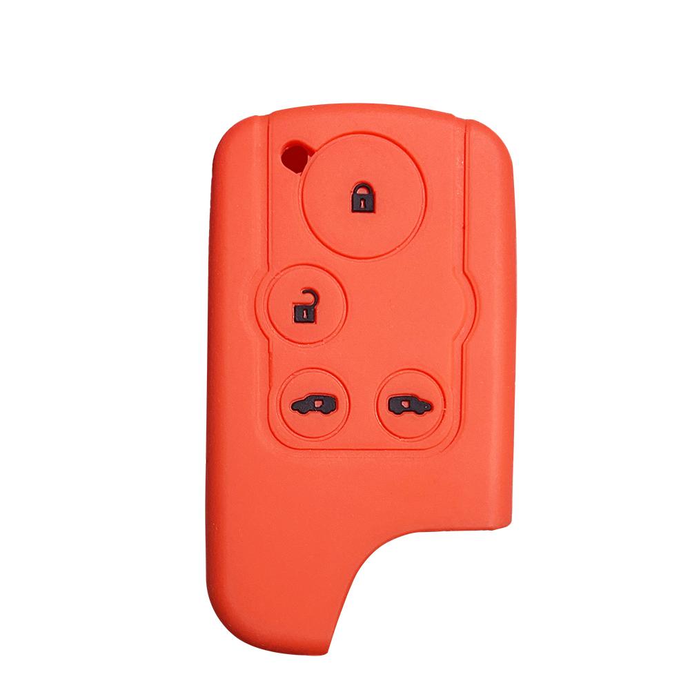 

For Honda Spike Key Cover for Honda Freed Odyssey Elysion Key Case 4 Button Remote Key Jacket Car-styling Silica Gel Before 2014 красный