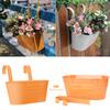 Double Hook Planters Tin Hanging Pots Flower Pot Garden Decoration