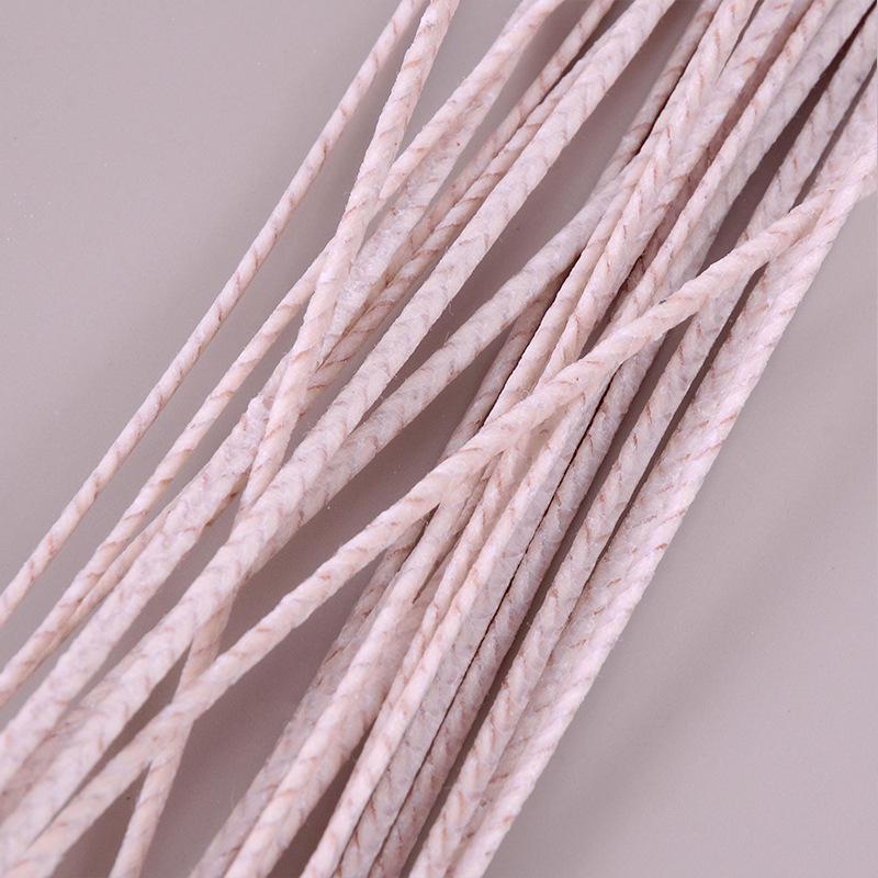 HTP Cotton Candle Wicks, Smokeless & Long-Burning, Pre-Waxed with Metal Holder
