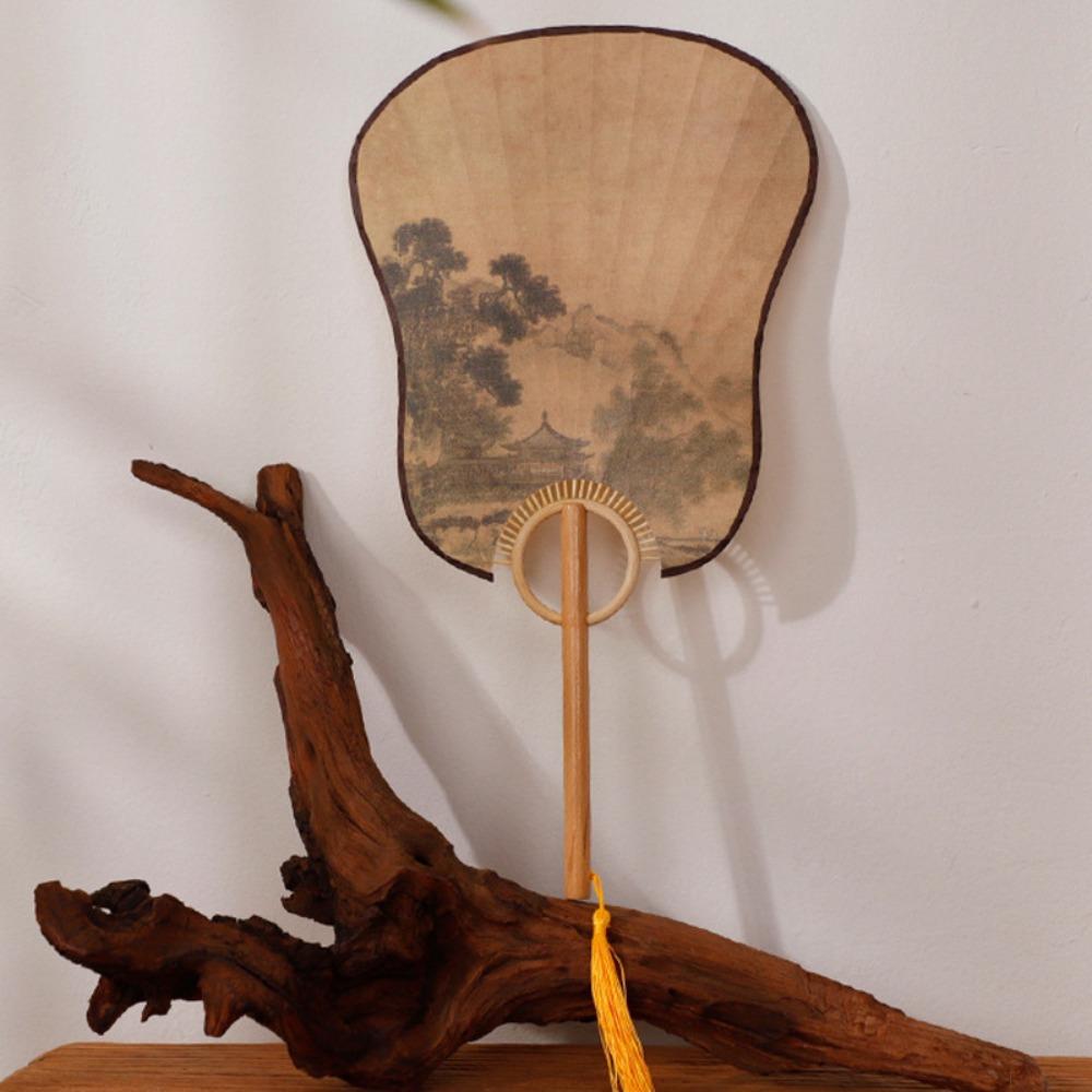 DIY Calligraphy Vintage  Group Fan Elegant Design Hand Fan Xuan Paper Fan  Home Decoration