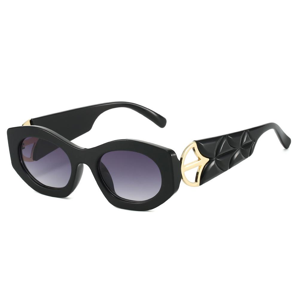 2025 New Vide Temple Sun Glasses Women Fashion Trendy 3d Designer Luxury Unique Sunglasses Woman Lentes