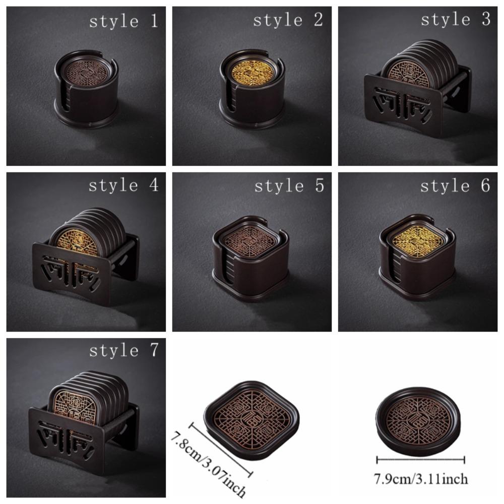 Anti-scalding Kung Fu Tea Coaster Chinese Style Tea Holder Household Tea Cup Holder  Home Use