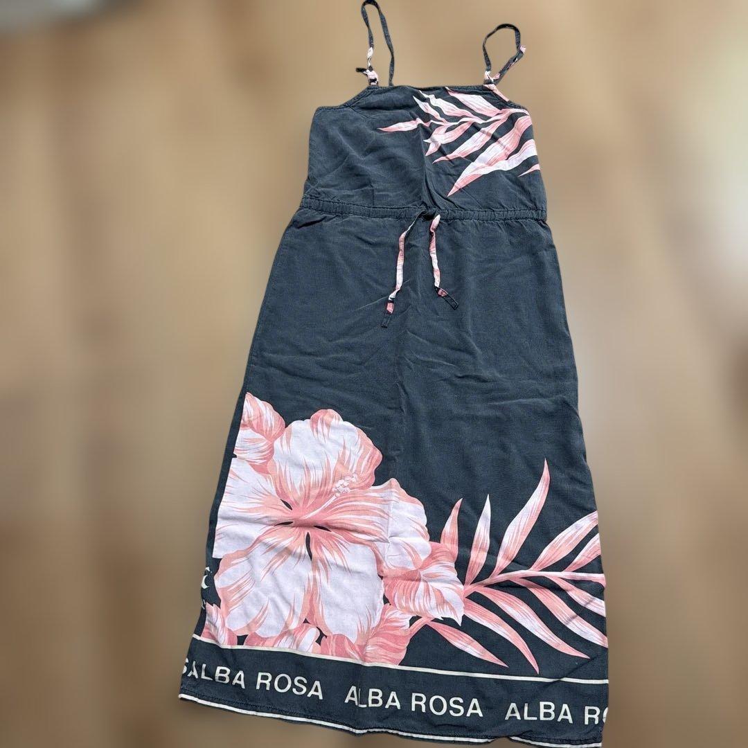 ALBA ROSA Cami Dress Hibiscus Pattern Alba Rosa