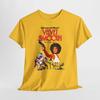 Velvet Smooth Print Unisex Heavy Cotton Tee, Arnold Schwarzenegger Movie Shirt, Retro Graphic Tee, Classic Film T-Shirt, Action Movie