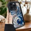 Phone Case: 2D Flat Design Suitable for iPhone 18 17 16 15 14 13 Pro Stepped Protective Case, Spiral Embossing, Christmas and Halloween Gift