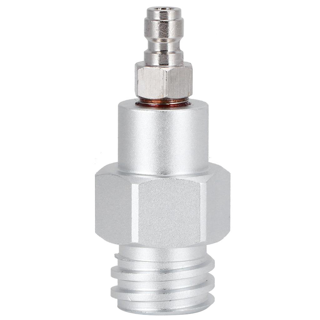 8mm Stecker Schnellkupplung auf Außengewinde TR21-4 CO2 Zylinder Tank Adapter Anschluss für Soda Club(Silber )