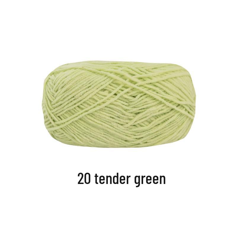 Xuefeier Chenille Gold Velvet Hand-Knitted Bag Doll Yarn Kit