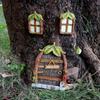 Miniature Fairy Gnome Window Door Set Pendant Creative Elf Home Yard Art Garden Decoration Outdoor Decoration Fairy Garden