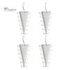 Scarf Hanger Hook V Shaped Double-Sided Closet Organizer, 360 Degree Rotating Multi-Layer Vertical Hanger, with Clutter Reduction Clothes 12 Non-Slip