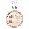 Portable Wooden Play Tray Exercise Patience Wooden Crap Out Dices Score Board for Board Activity Enthusiasts