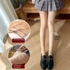 "Women's Double-Layer Nude Button Pantyhose for Autumn and Winter - Plus Velvet Thickening Flesh-Colored Bare Legs"