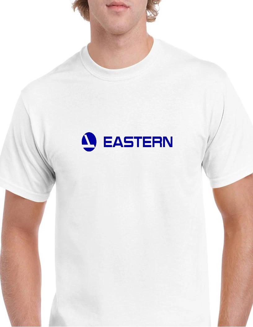 Eastern Airlines Blue Retro Logo Shirt Aviation Geek White Cotton T-Shirt S-5XL 3XL