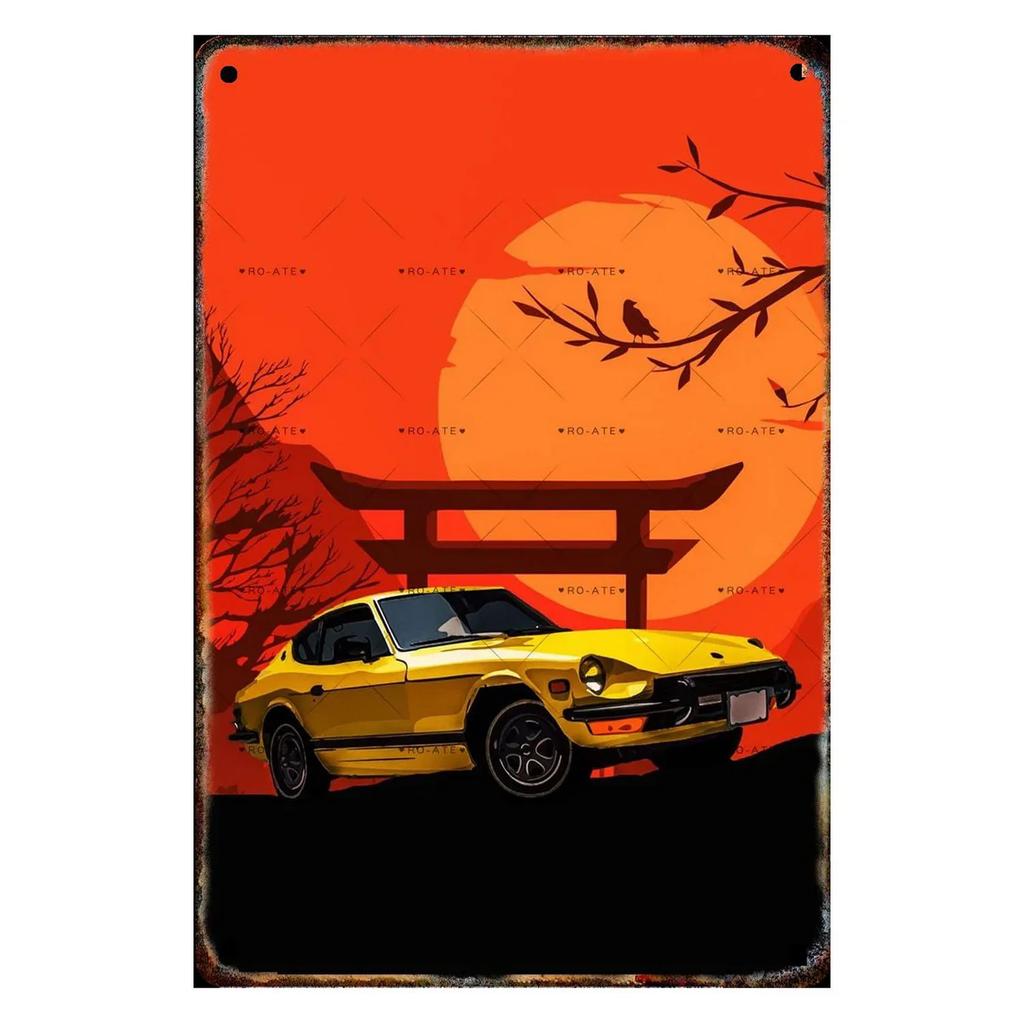 Plaque Metal Tin Signs Classic Cars Wall Decoration Vintage Art Posters Iron Painting for Man Cave Home Cafe Game Room Club Bar