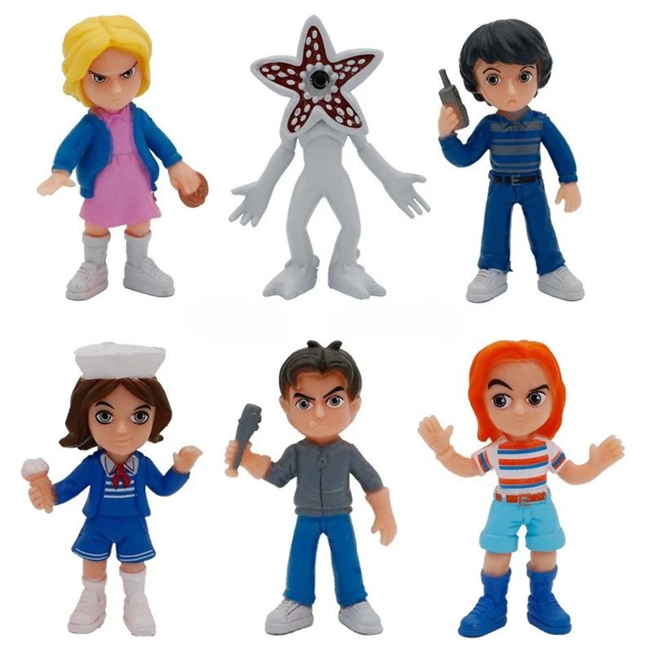 

9cm New 6Pcs/Set Strange TV Plays Will Byers Eleven Action Figure Cute Doll Collection Model Toys Birthday Party Gifts