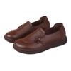 Soft Leather Single Shoes Comfortable Beef Tendon Sole Soft Sole Spring New Medium Non-slip Grandma Shoes