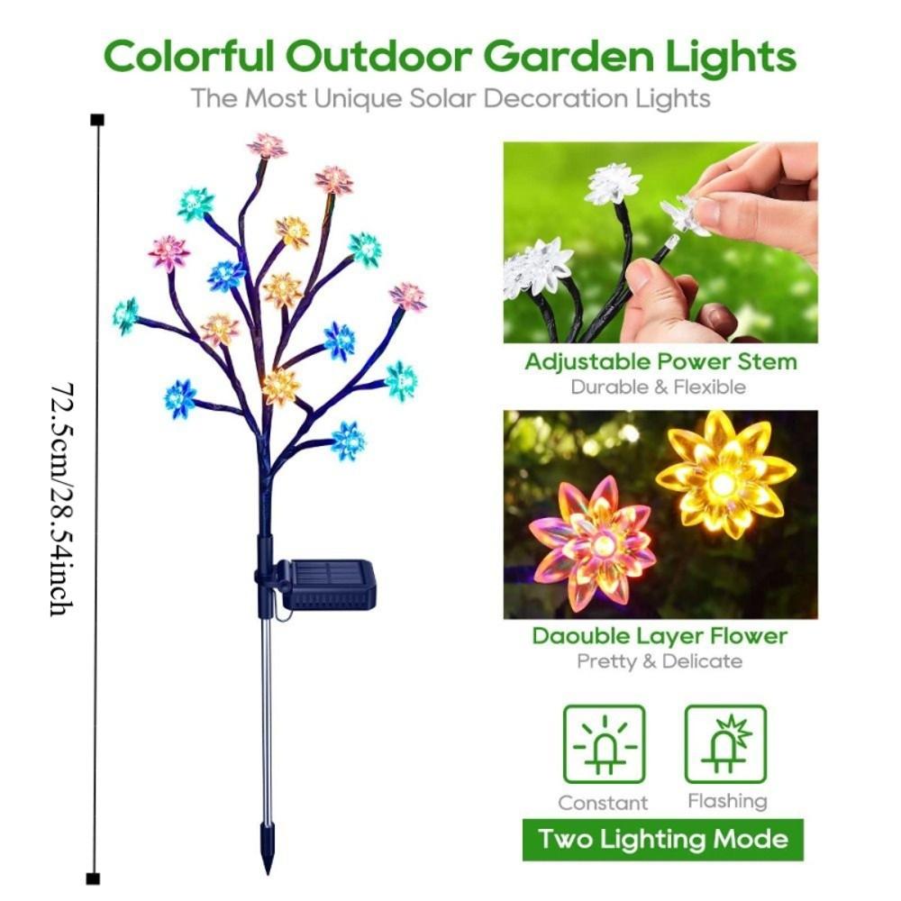 Double Layer Design LED String Lights Waterproof Solar Lights Garden Decoration