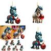 Whimsical Cartoon Style Horse Ornament For Holiday Home And Car Decor