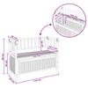 Garden Storage Bench 110 X 47 X 80 Cm Natural Bamboo