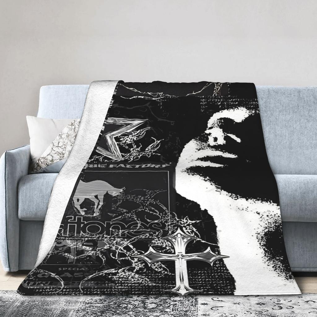 Coperte Trapuntate Deftones Nu Metal Calde Morbide Soffici Peluche Coperta da Lanciare per Decorazione Casa Viaggio Ufficio Copriletto in Flanella Copriletto
