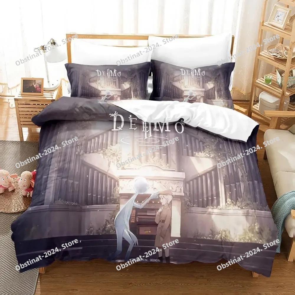 Game DEEMO II Bedding Set Printed Duvet Cover Sheet Pillowcase Bed Soft Quilt Cover Full Queen King Size 3D Anime Bed Sheet Set