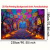 2D plane, 1 piece of Mexican Day of the Dead background fabric - Large, durable polyester fabric altar decoration