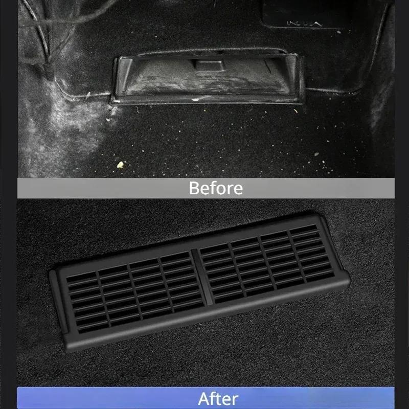 For Tesla Model Y Under-seat Vent Protection Cover Air Conditioning Air Outlet Mask Anti-dirty Pad Modely Accessories -2024