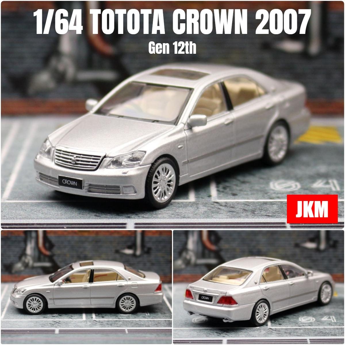 

1/64 TOYOTA Crown Gen 12th 2007 Sedan Miniature Model JKM 1:64 Premium Toy Car Vehicle Free Wheels Diecast Alloy Collection Gift