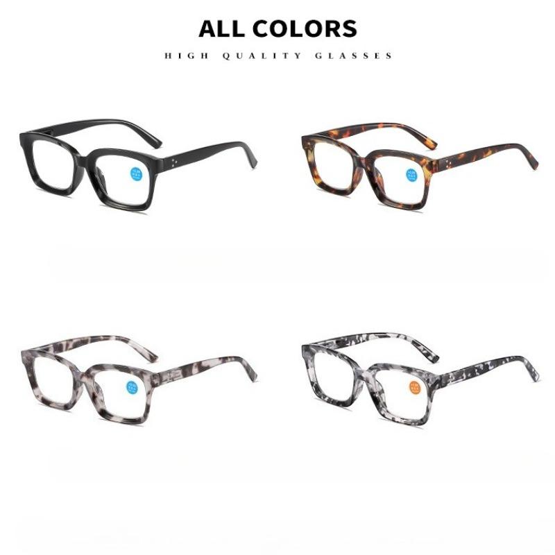 New Oversized Reading Glasses for Women Men Anti Blue Light Eyewear Suitable Reading Presbyopia Eyeglasses Diopter 0~+ 4.0