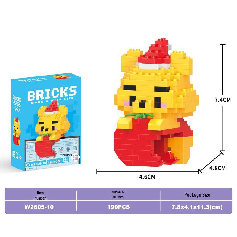 Lele Brothers Micro Building Blocks - Educational Small Animal Sets for Kids, Compatible with Lego, Boys' Toy Gifts