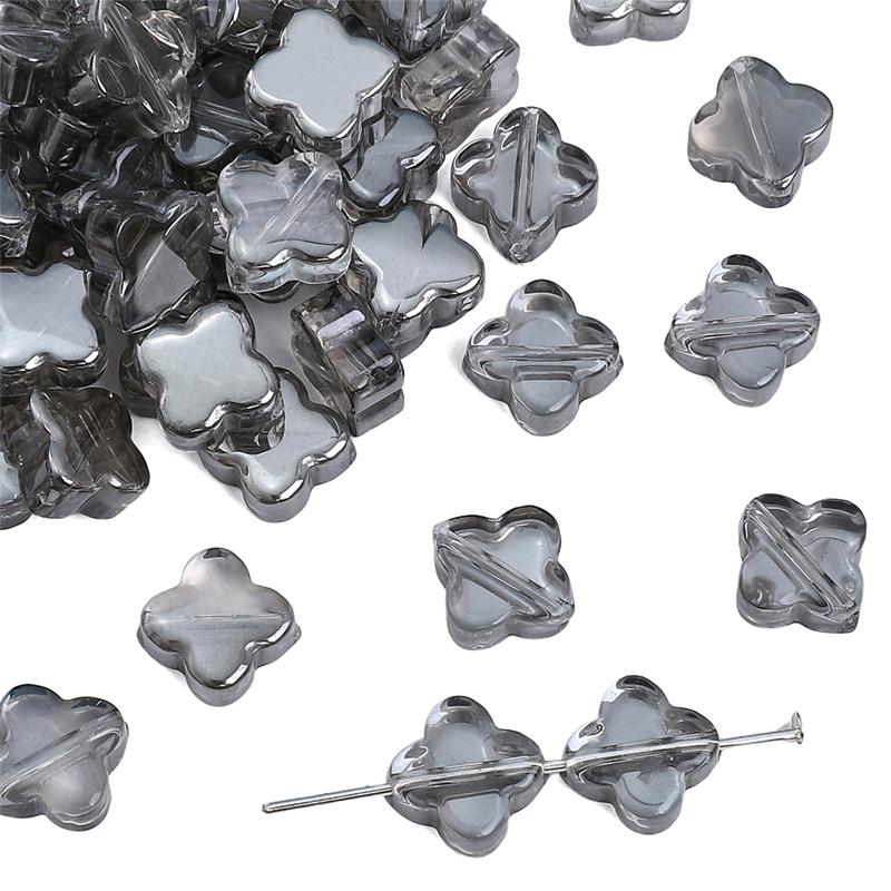 

10шт хрустальные бусины цветок свободные бусины-разделители для DIY ожерелья браслета изготовления ювелирных изделий серый