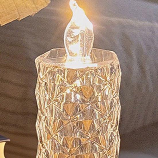 Flameless LED Candles Romantic Battery Operated Fake Pillar Candles for Valentine's Anniversary Wedding Christmas Home Table Decor