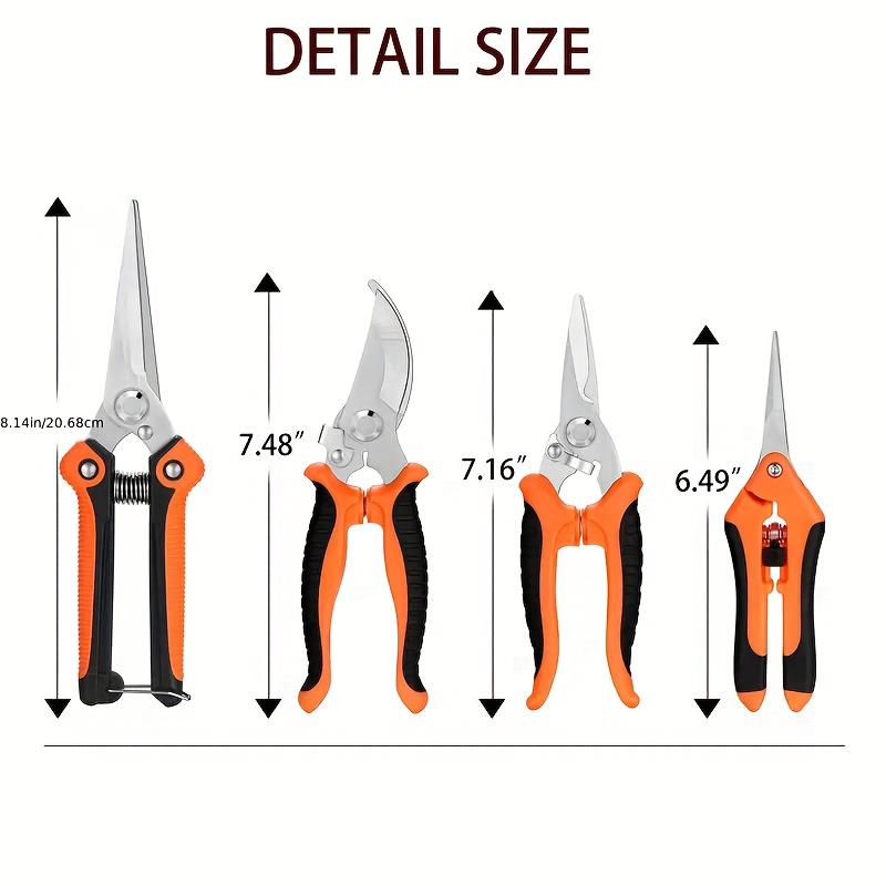Heavy-Duty Garden Pruning Shears Set, Multi-Functional Pruning Shears/Fruit Picking Shears/Branch Cutters