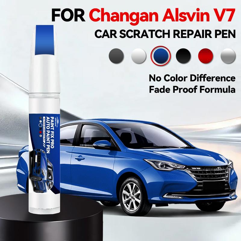Paint Repair Pen Touch Up Scratch Remover DIY Auto Accessories Silver White Blue Red For Changan Alsvin V7