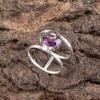 Rare Amethyst Gemstone 925 Sterling Silver Jewelry Handmade Ring Birthday Gift RR-13-5