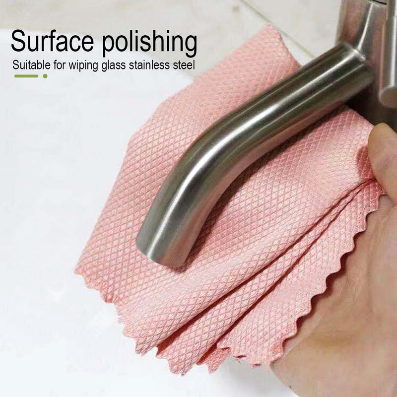 5/10pcs Special Fish Scale Wipes For Glass Cleaning Housework Cleaning Cloth
