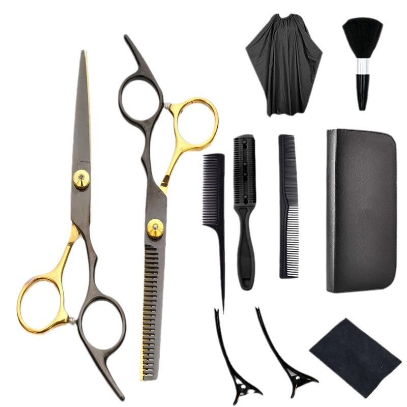 Black Gold Professional Hairdressing & Thinning Scissors Set