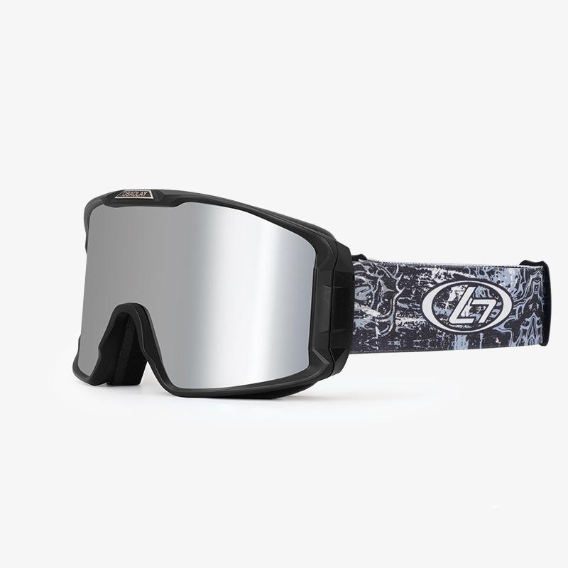 

Oubao Lai double-layer cylindrical lens interchangeable snow goggles Ski goggles with impact protection and dual ventilation vents Black Frame-Mercury table