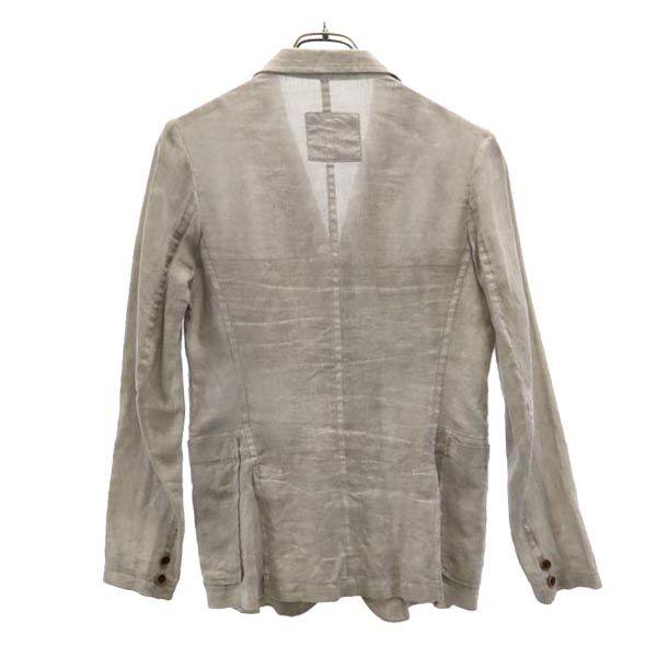 Y's Made in Japan Linen tailored jacket 1 gray Men's Used