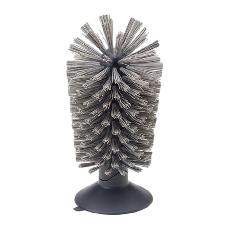 Kitchen Vertical Suction Cup Sink Cup Brush Glass Cleaning Scrub Tool Kitchen Bottle Cleaning Washing Brush