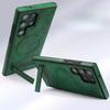 Crystal Shield Leather Case Suitable for Samsung S25 EDGE High End Leather Magnetic Suction Mobile Phone Case S24ultra Stealth Bracket