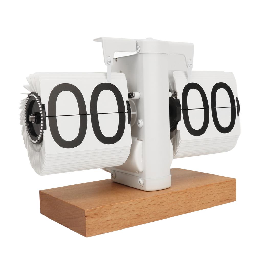 Automatic Flip Digital Clock Minimalist Vintage Auto Flip Table Clock for Home Livingroom Office