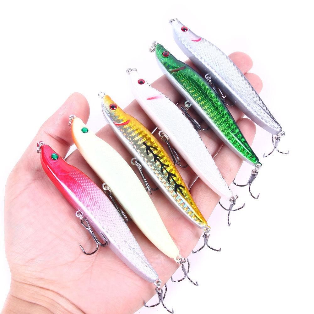 Long Casting Sinking Pencil Lure Bait9.5cm16g6No. Hook with Upturned Tip, Specially Designed for Freshwater and Sea Fishing, Har