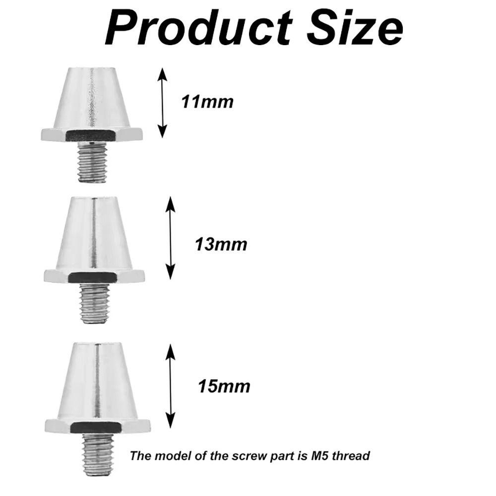 2Pcs Durable 11/13mm Football Boot Spikes M5 Thread Non Slip Soccer Shoe Studs Aluminum Soccer Boot Cleats Firm Ground Sports
