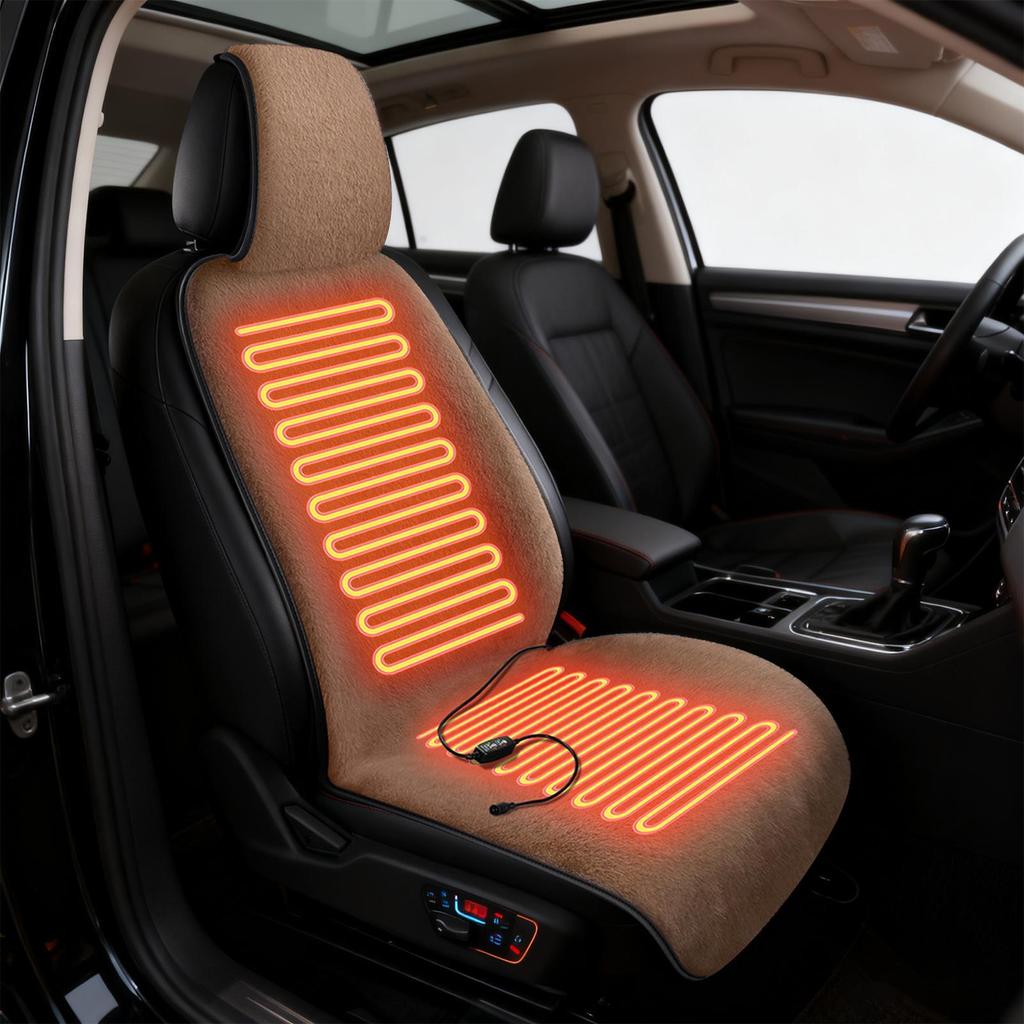 Car Heated Seat Cushion 3 Temperature Control Automotive Accessories Car Seat Warmers For Vehicle For Suv Rv Vehicle Auto Sedan