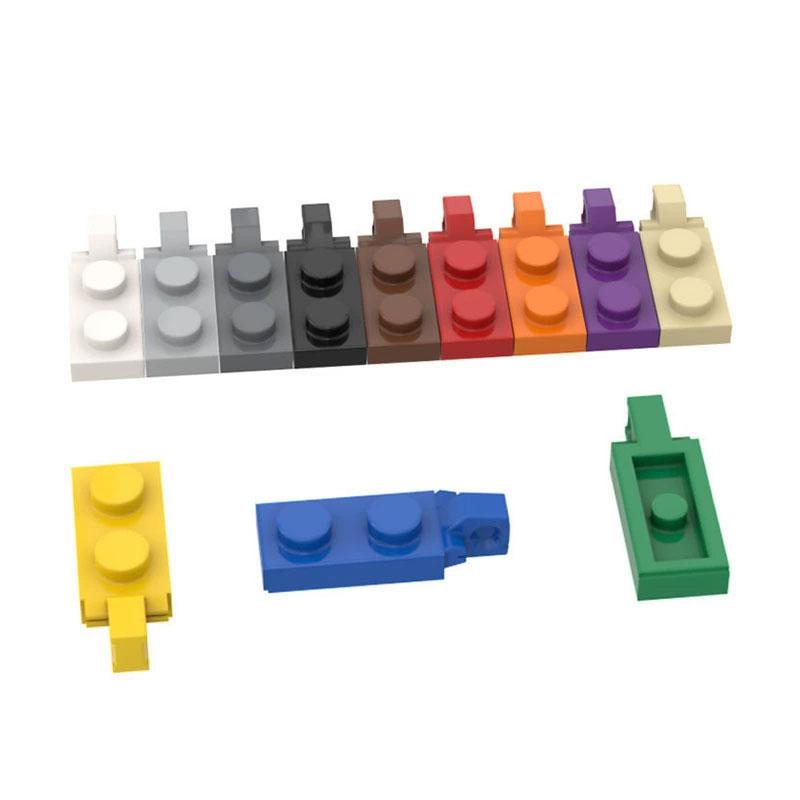 

10PCS 44301 Little Builder Building Blocks Technological Parts 1x2 Single Side with Hinge Plate Works s kids Toy 10PCS