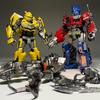 Transformers Jedna Figurka Akcji Wersja Oświetleniowa Optimus Prime Bumblebee Klocek Budowlany Megatron Skyfall Złożona Zabawka