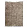 Tapis salon tissé plat coton noir reflet lumière gris 160x230