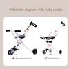 Easy To Use Baby Dining Seat Safety Strap Quick Released Buckle Simple Design for Parents Convenience Saving Time